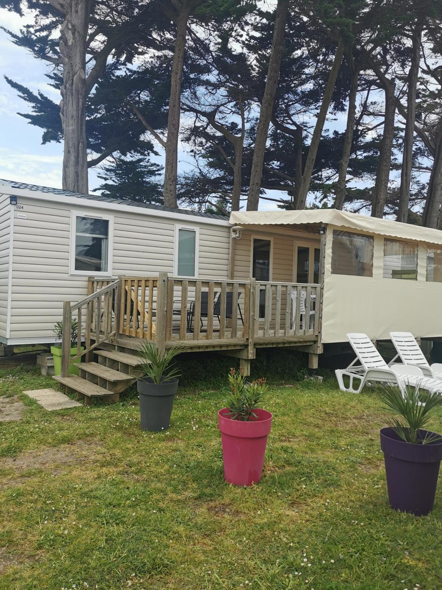 Mobilhome Vue Ocean La Costa Breizha Quiberon Exterior foto